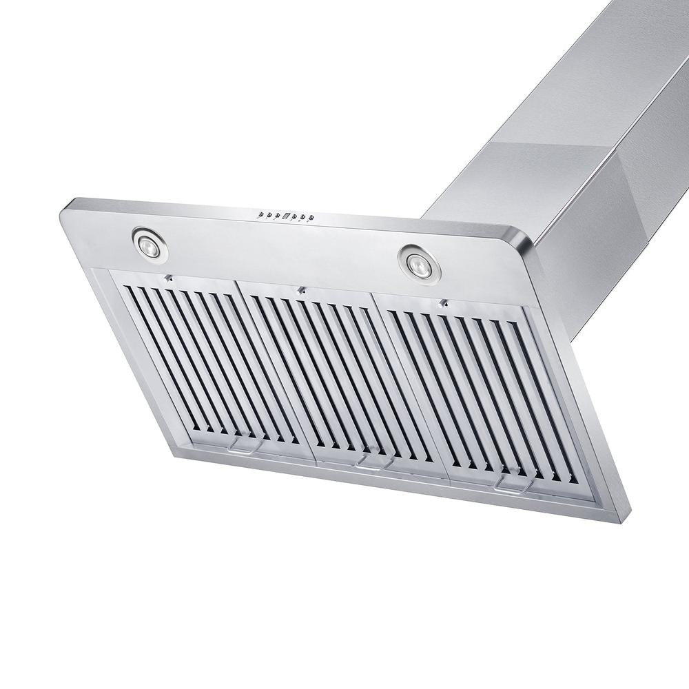36 In. Convertible Vent Wall Mount Range Hood In Stainless Steel KF136