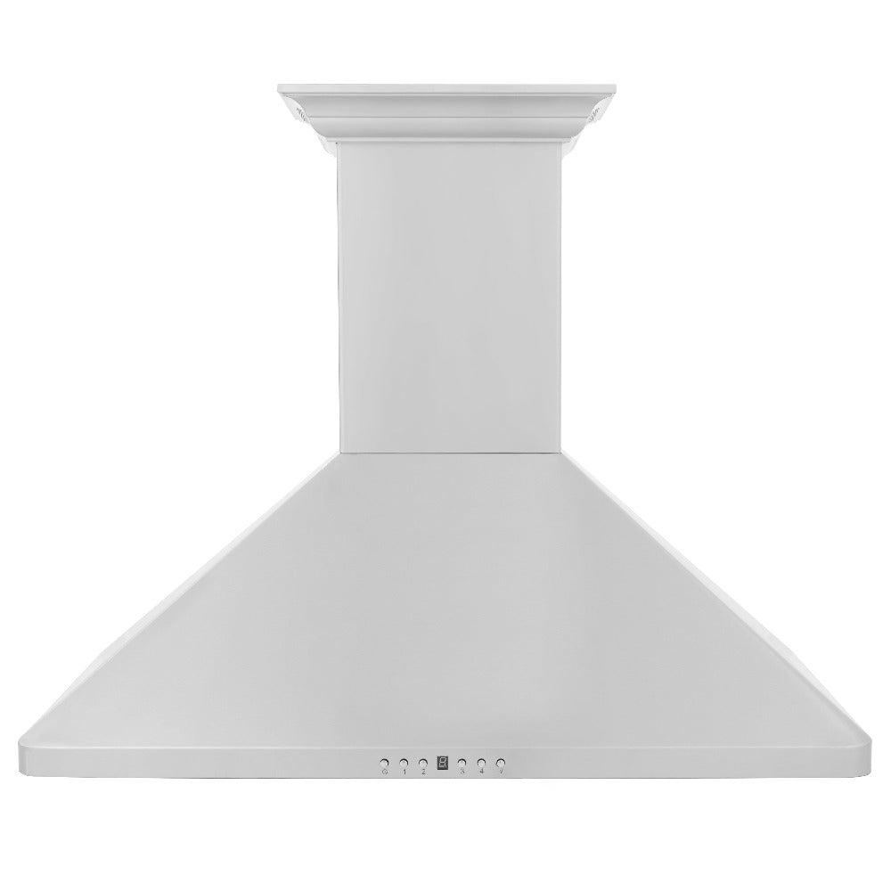 36 In. Crownsound™ Ducted Vent Wall Mount Range Hood In Stainless Steel With Built-in Bluetooth Speakers KF1CRNBT36