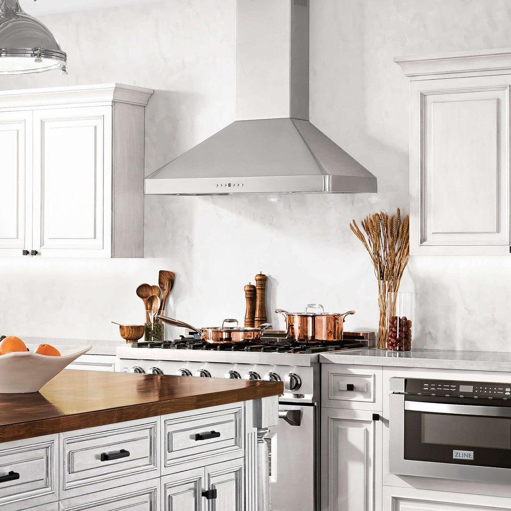 36 In. Convertible Vent Wall Mount Range Hood In Stainless Steel KF236