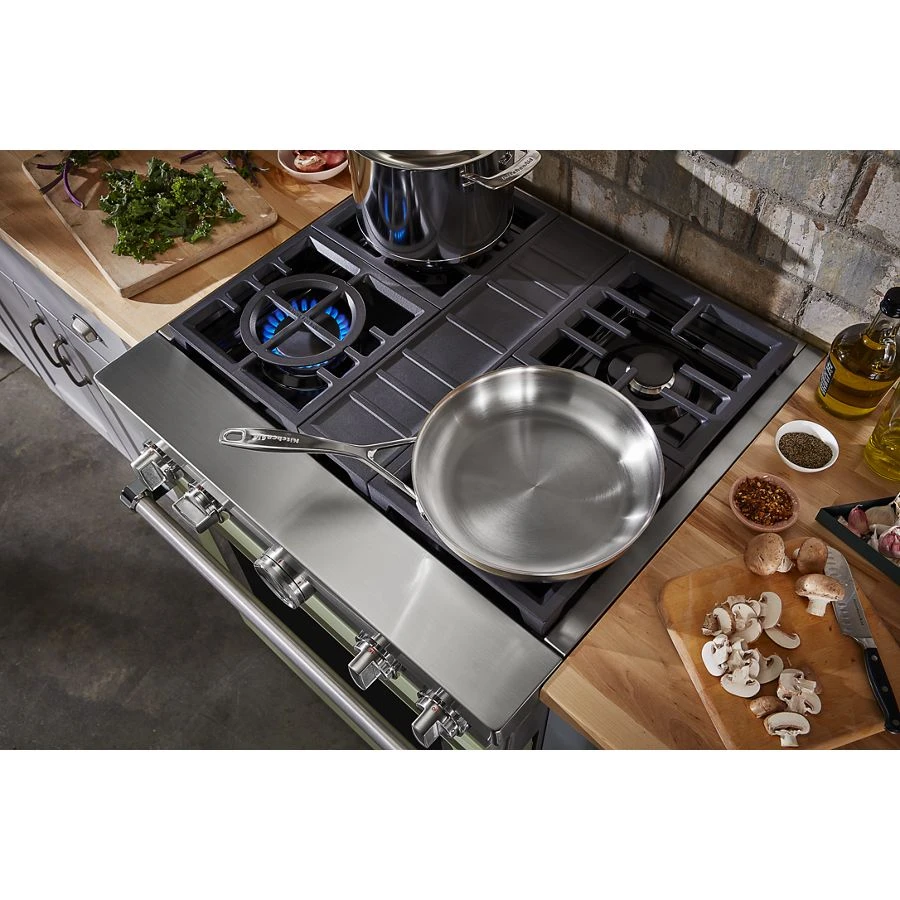 Kitchenaid® 30'' Smart Commercial-style Dual Fuel Range With 4 Burners KFDC500JAV, product image 2 of 13