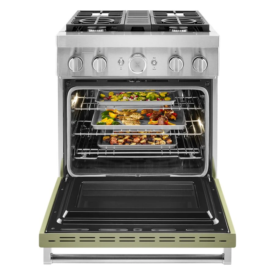 Kitchenaid® 30'' Smart Commercial-style Dual Fuel Range With 4 Burners KFDC500JAV, product image 3 of 13