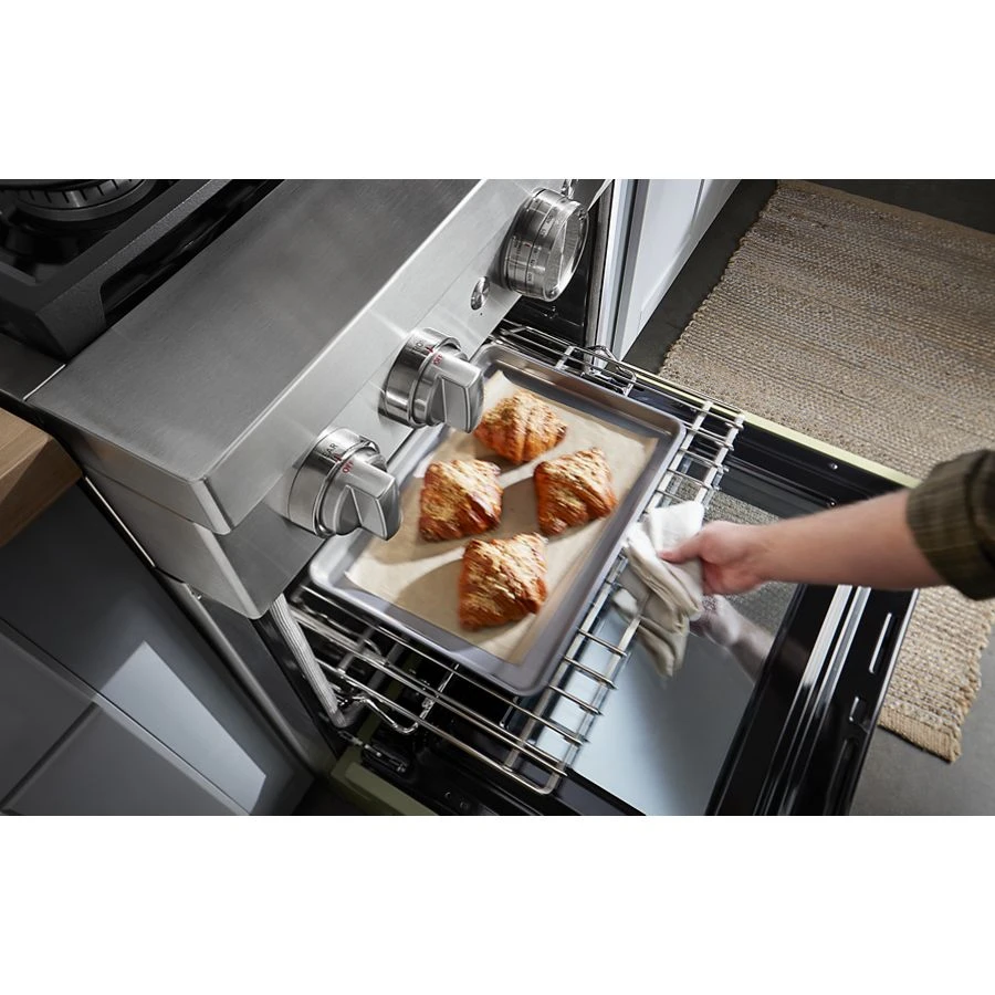 Kitchenaid® 30'' Smart Commercial-style Dual Fuel Range With 4 Burners KFDC500JAV, product image 8 of 13