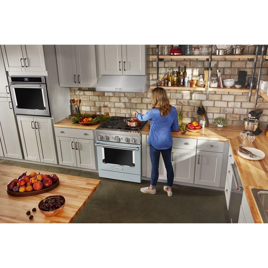 30'' Smart Commercial-Style Dual Fuel Range with 4 Burners view 11