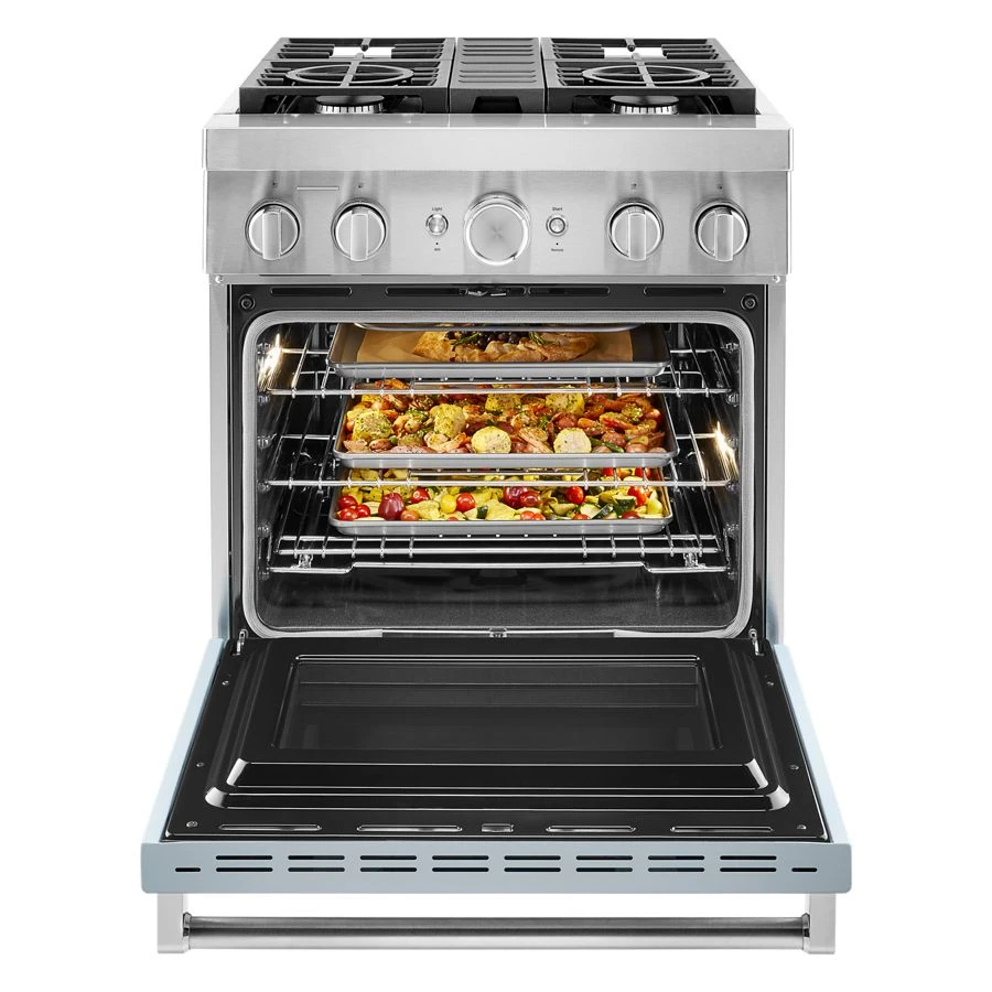 30'' Smart Commercial-Style Dual Fuel Range with 4 Burners view 7