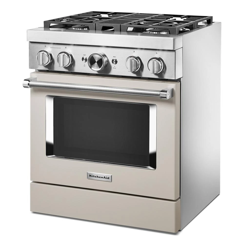 30'' Smart Commercial-Style Dual Fuel Range with 4 Burners KFDC500JMH, product image 3 of 37