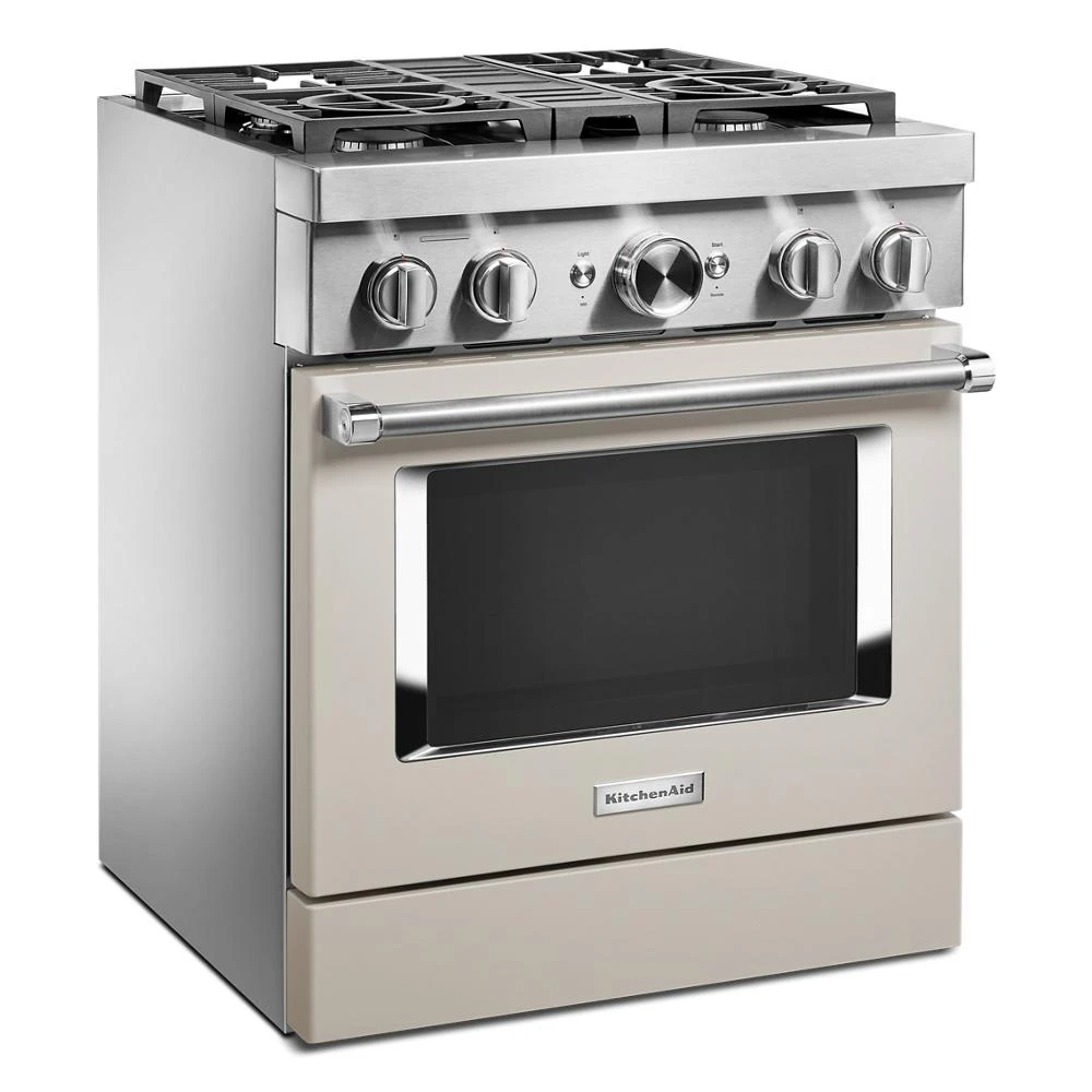 30'' Smart Commercial-Style Dual Fuel Range with 4 Burners KFDC500JMH, product image 4 of 37