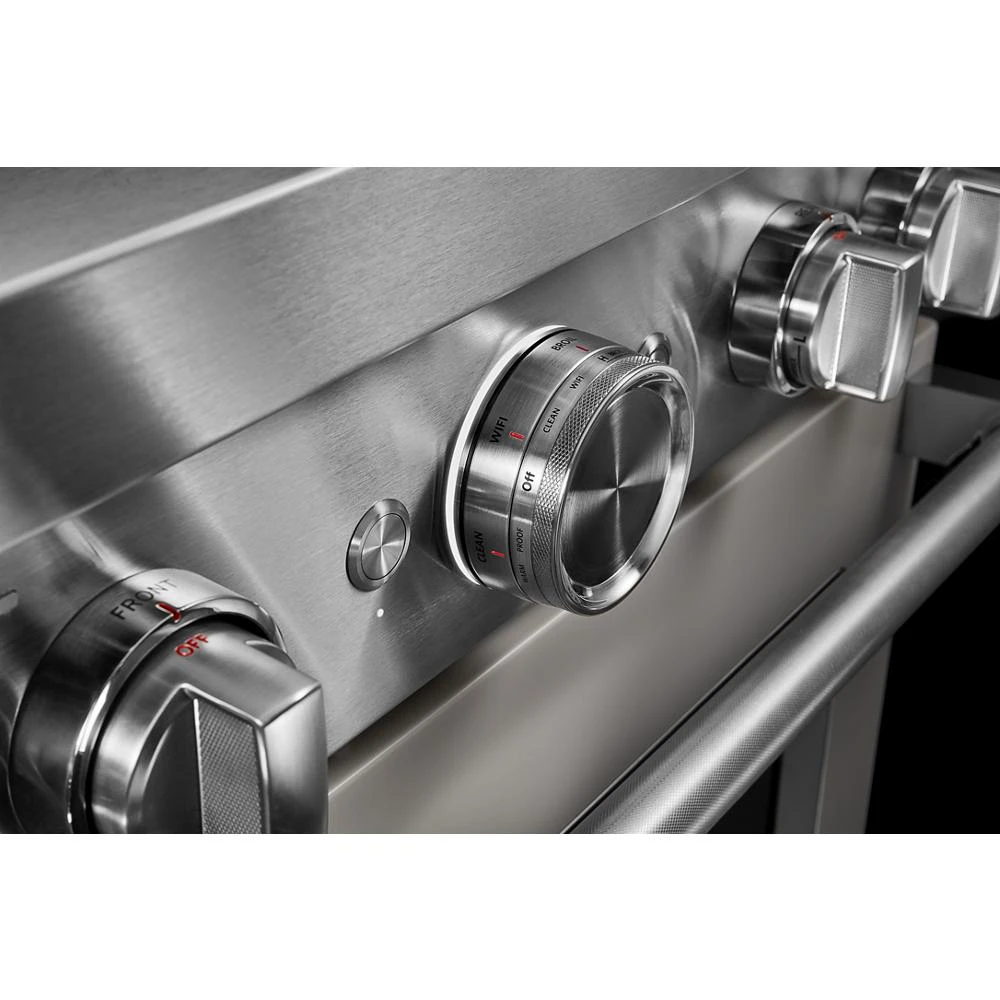 30'' Smart Commercial-Style Dual Fuel Range with 4 Burners KFDC500JMH, product image 5 of 37