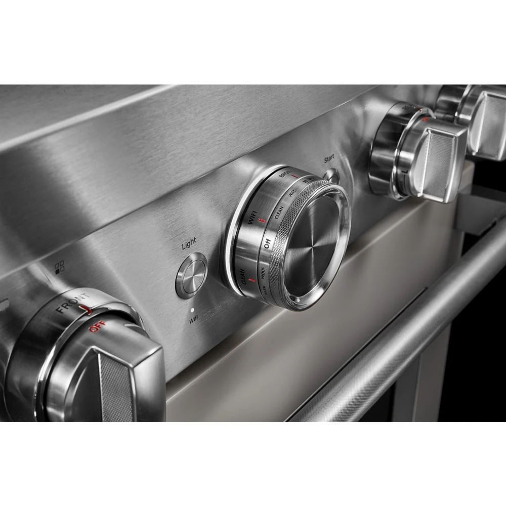 30'' Smart Commercial-Style Dual Fuel Range with 4 Burners KFDC500JMH, product image 13 of 37