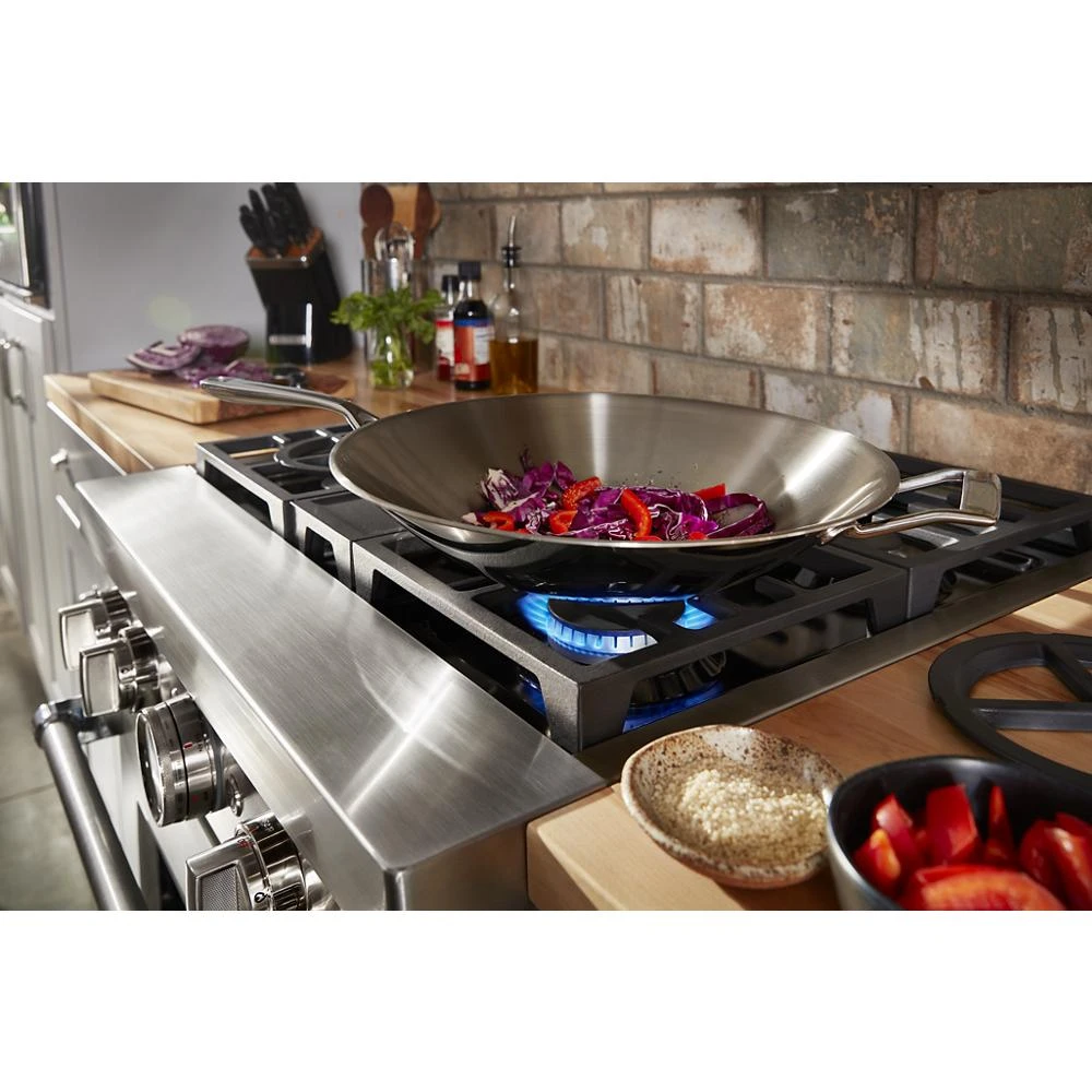 30'' Smart Commercial-Style Dual Fuel Range with 4 Burners KFDC500JMH, product image 29 of 37