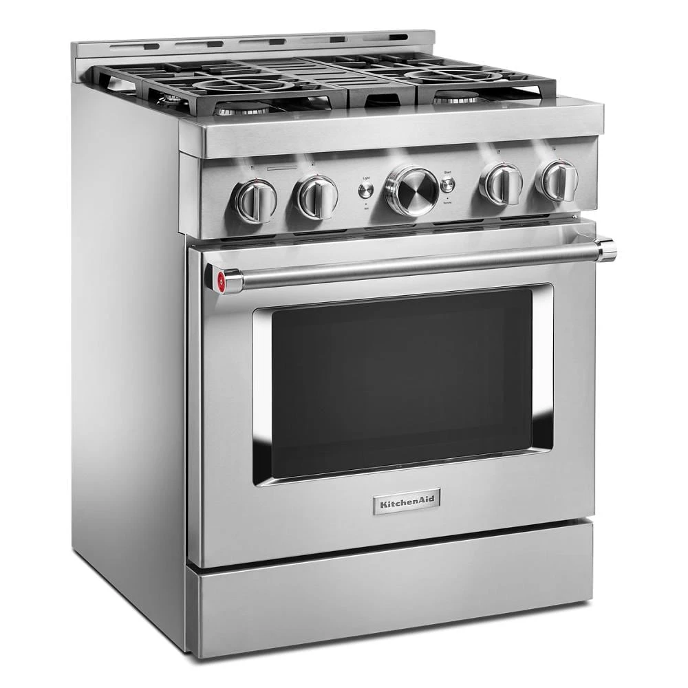 30'' Smart Commercial-Style Dual Fuel Range with 4 Burners KFDC500JSS, product image 5 of 37