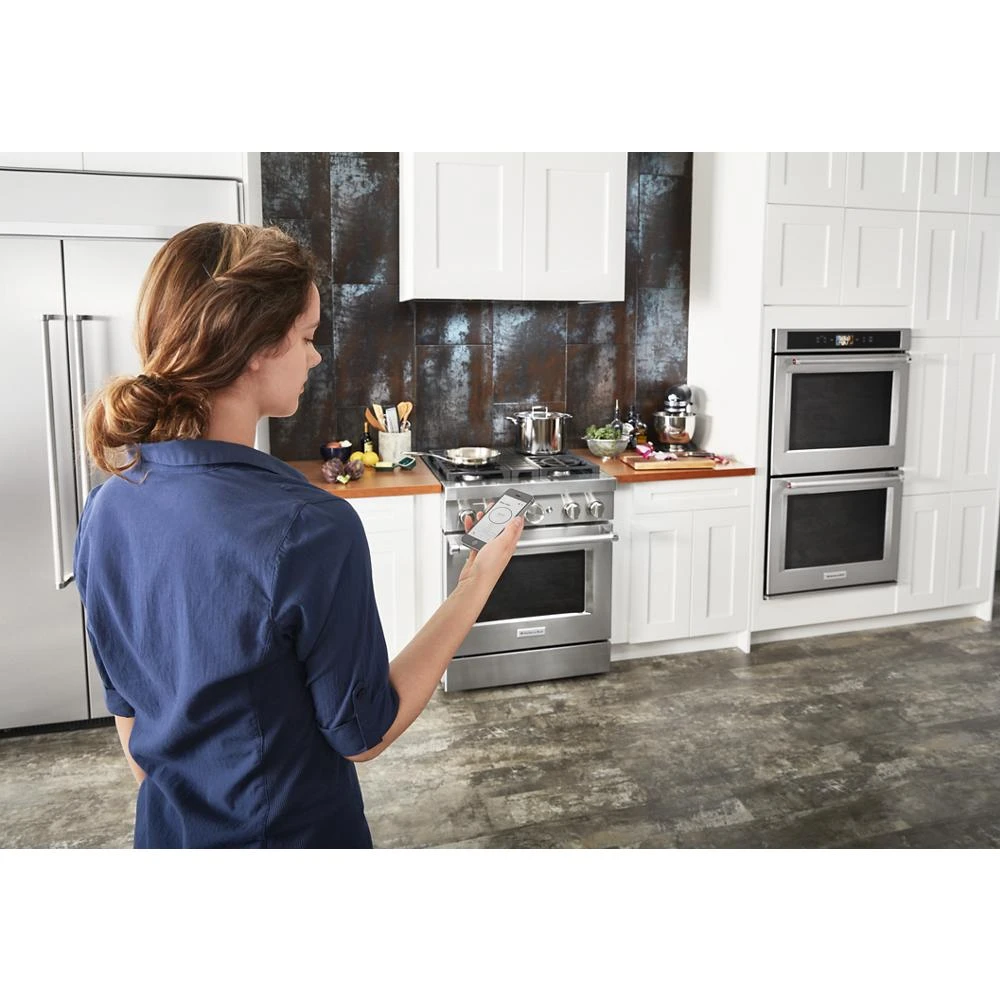 30'' Smart Commercial-Style Dual Fuel Range with 4 Burners KFDC500JSS, product image 19 of 37