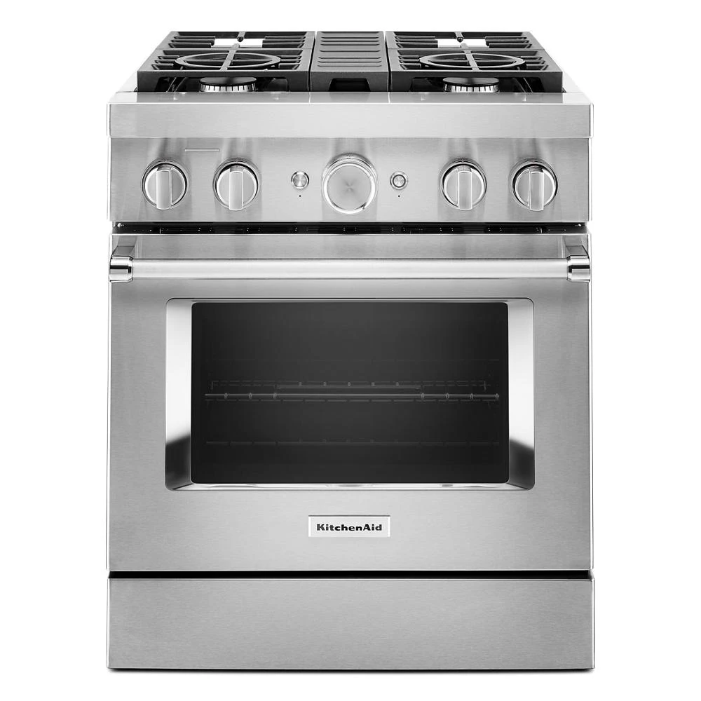 30'' Smart Commercial-Style Dual Fuel Range with 4 Burners KFDC500JSS