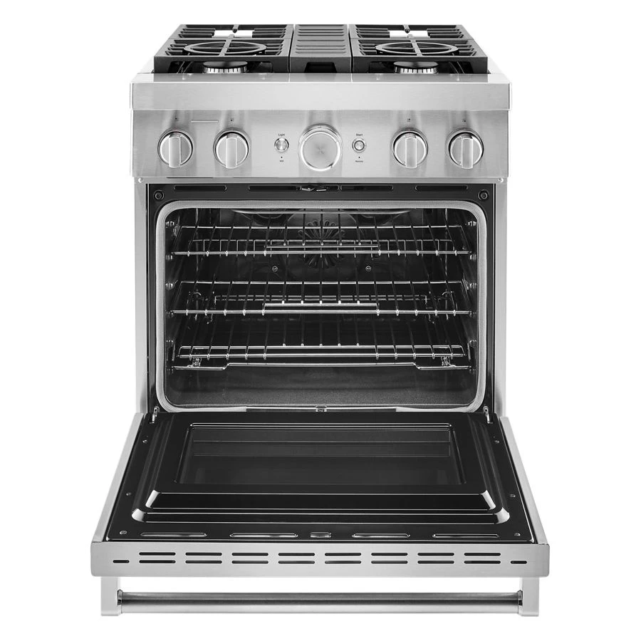 30'' Smart Commercial-Style Dual Fuel Range with 4 Burners - Thumbnail 4