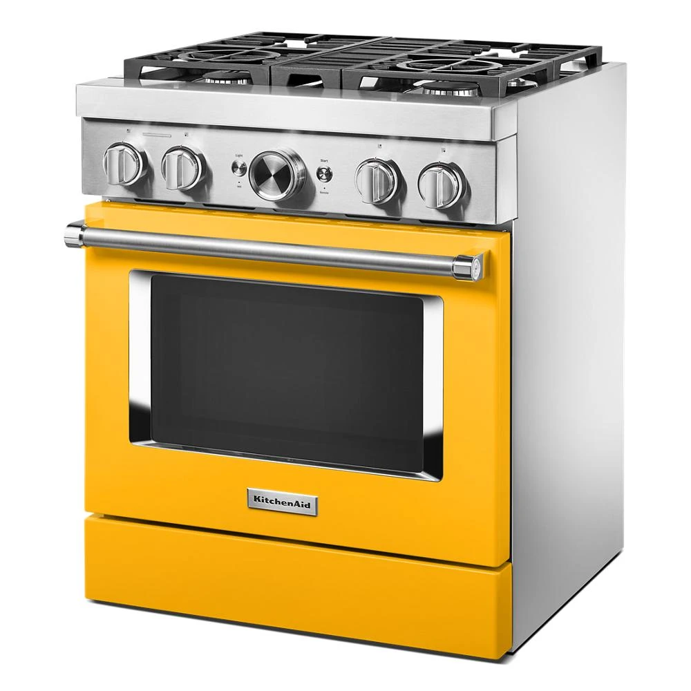 30'' Smart Commercial-Style Dual Fuel Range with 4 Burners KFDC500JYP, product image 3 of 33