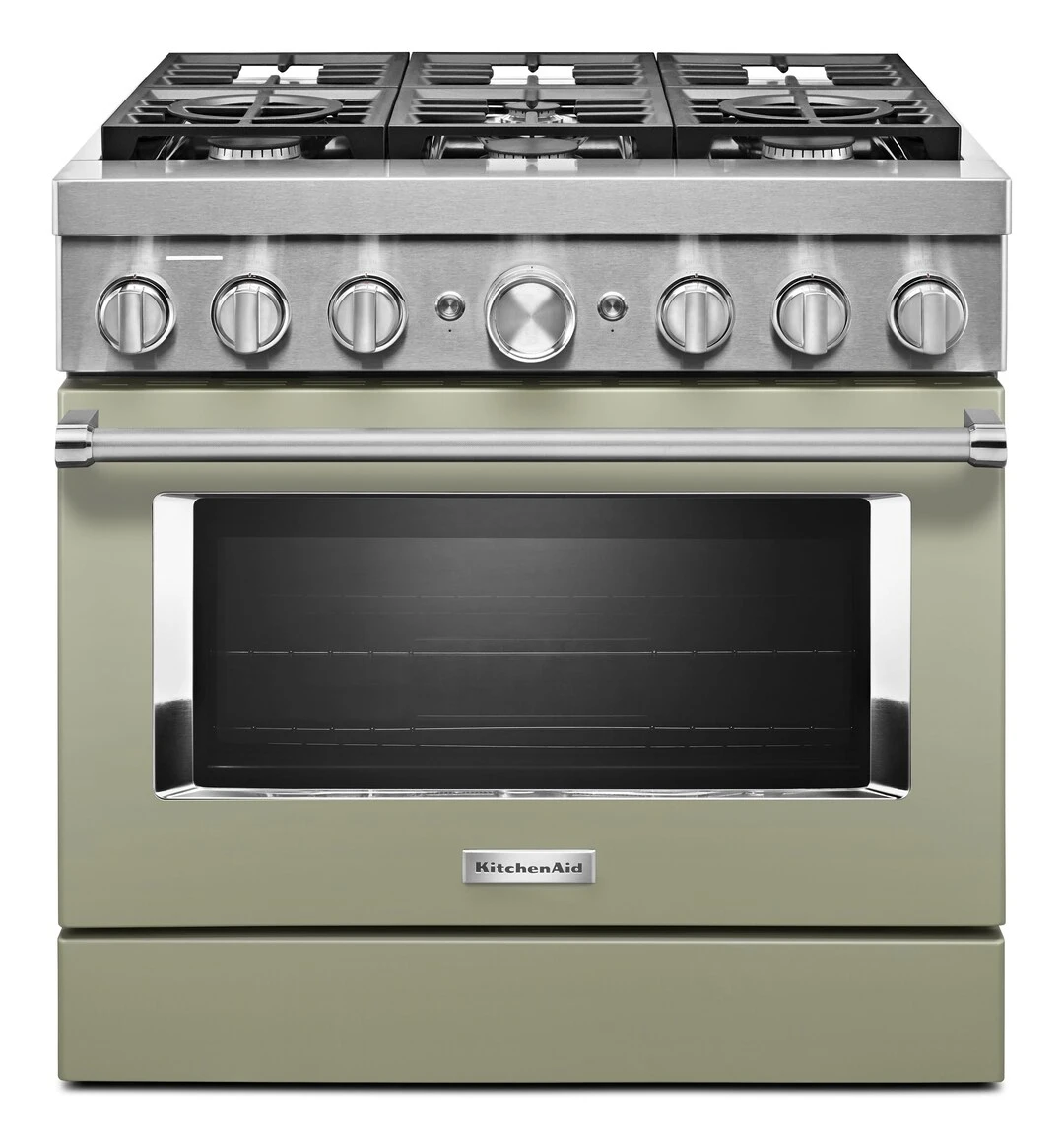 KitchenAid® 36'' Smart Commercial-Style Dual Fuel Range with 6 Burners KFDC506JAV