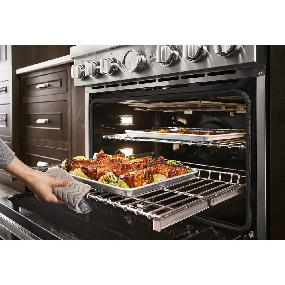 36'' Smart Commercial-Style Dual Fuel Range with 6 Burners KFDC506JMH