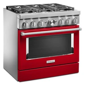 KitchenAid® 36'' Smart Commercial-Style Dual Fuel Range with 6 Burners KFDC506JPA