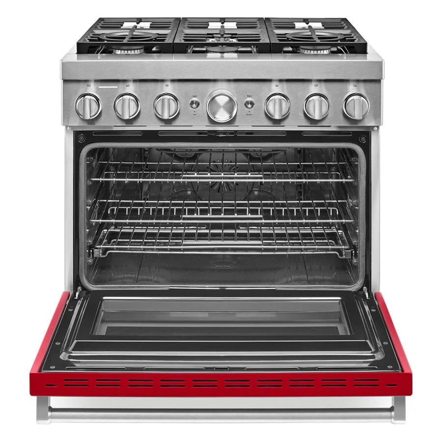 36'' Smart Commercial-Style Dual Fuel Range with 6 Burners view 4