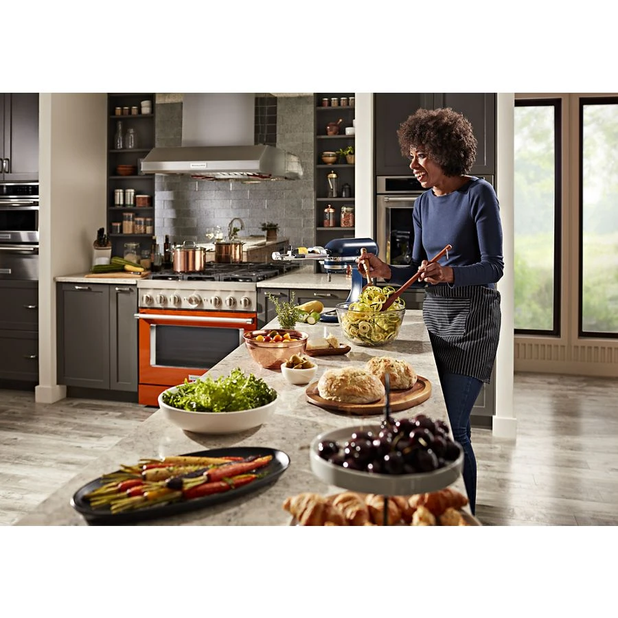 Kitchenaid® 36'' Smart Commercial-style Dual Fuel Range With 6 Burners KFDC506JSC