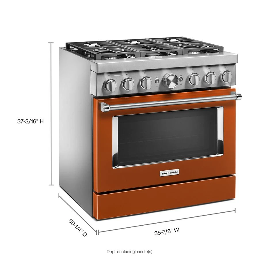 Kitchenaid® 36'' Smart Commercial-style Dual Fuel Range With 6 Burners KFDC506JSC