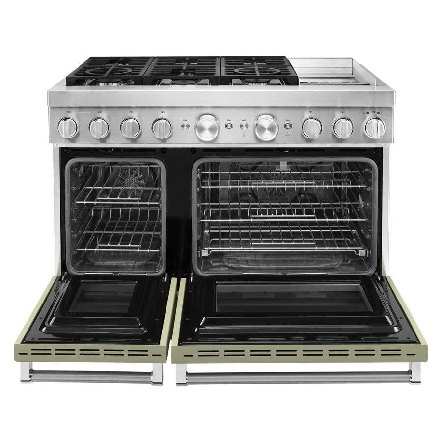 48'' Smart Commercial-Style Dual Fuel Range with Griddle view 6