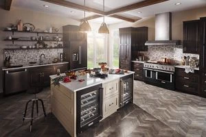 KitchenAid® 48'' Smart Commercial-Style Dual Fuel Range with Griddle KFDC558JBK, product image 5 of 11
