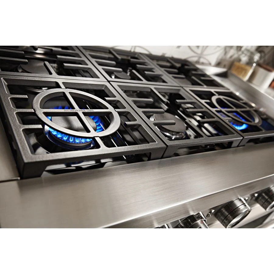 48'' Smart Commercial-Style Dual Fuel Range with Griddle view 8