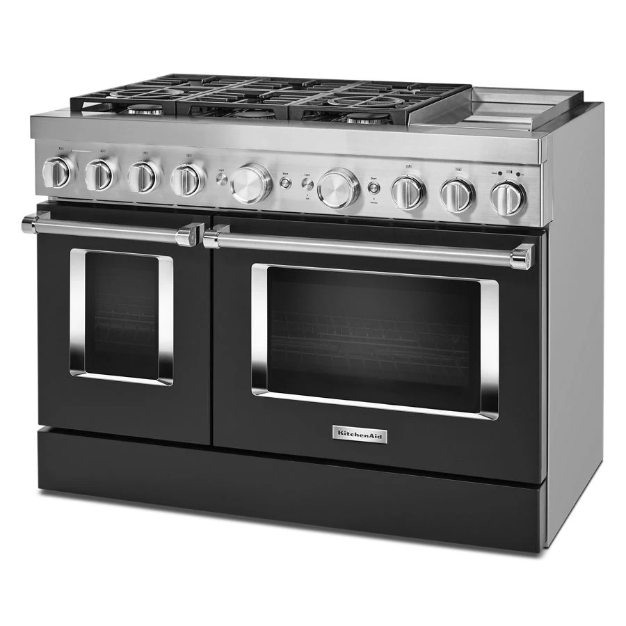 48'' Smart Commercial-Style Dual Fuel Range with Griddle view 3