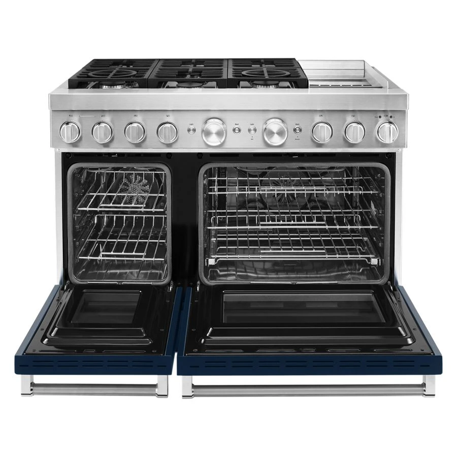 48'' Smart Commercial-Style Dual Fuel Range with Griddle view 4