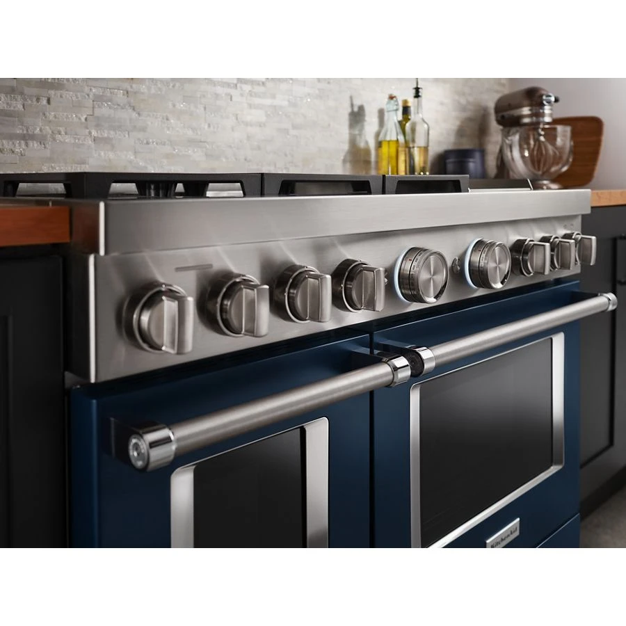 48'' Smart Commercial-Style Dual Fuel Range with Griddle view 6