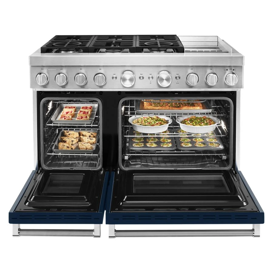 48'' Smart Commercial-Style Dual Fuel Range with Griddle view 5