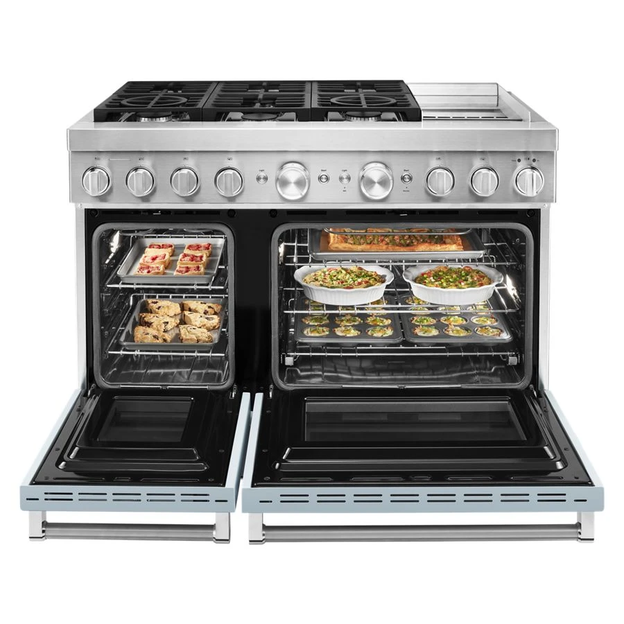 48'' Smart Commercial-Style Dual Fuel Range with Griddle view 5