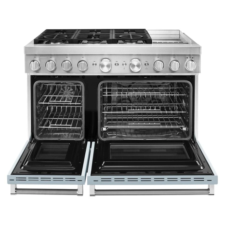 48'' Smart Commercial-Style Dual Fuel Range with Griddle view 6