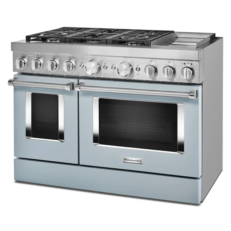 48'' Smart Commercial-Style Dual Fuel Range with Griddle view 3