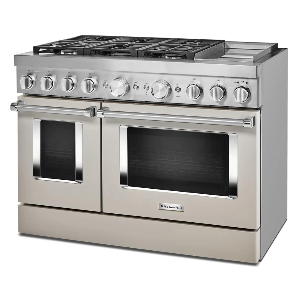 48'' Smart Commercial-Style Dual Fuel Range with Griddle KFDC558JMH, product image 3 of 39