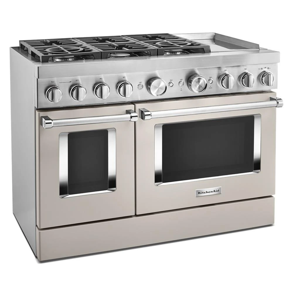 48'' Smart Commercial-Style Dual Fuel Range with Griddle KFDC558JMH, product image 4 of 39
