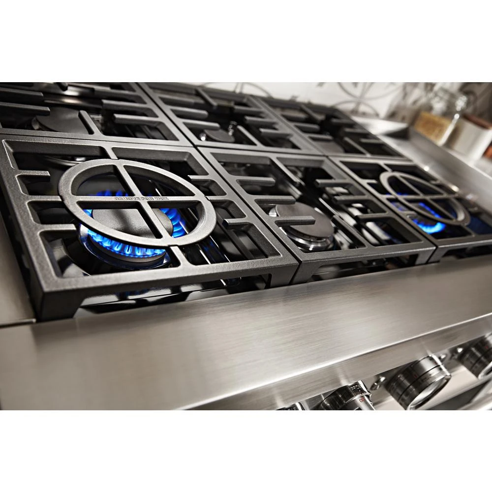 48'' Smart Commercial-Style Dual Fuel Range with Griddle KFDC558JMH, product image 14 of 39