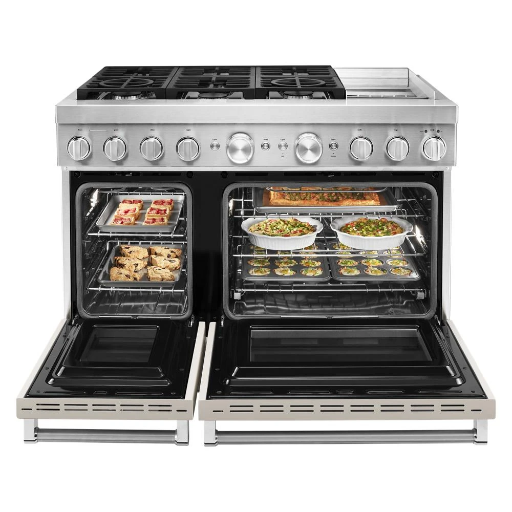 48'' Smart Commercial-Style Dual Fuel Range with Griddle KFDC558JMH, product image 29 of 39