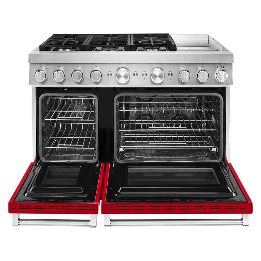 48'' Smart Commercial-Style Dual Fuel Range with Griddle view 4