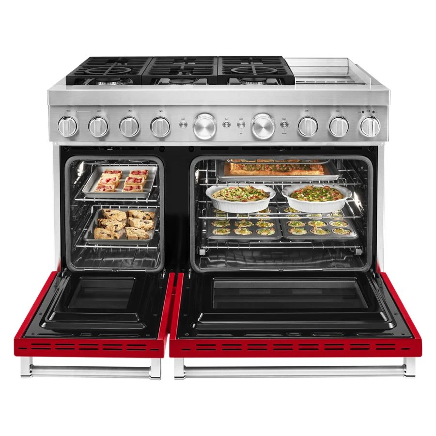 48'' Smart Commercial-Style Dual Fuel Range with Griddle view 5