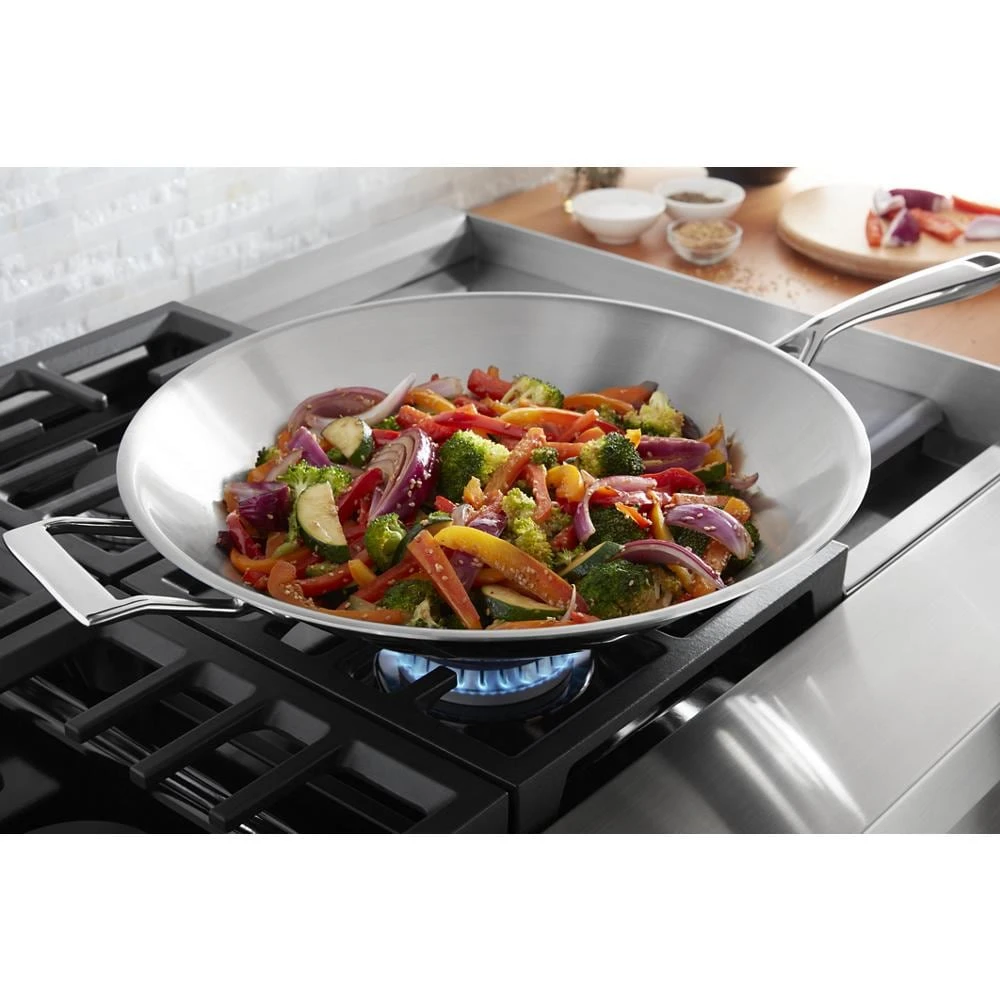 48'' Smart Commercial-Style Dual Fuel Range with Griddle KFDC558JSS, product image 11 of 38