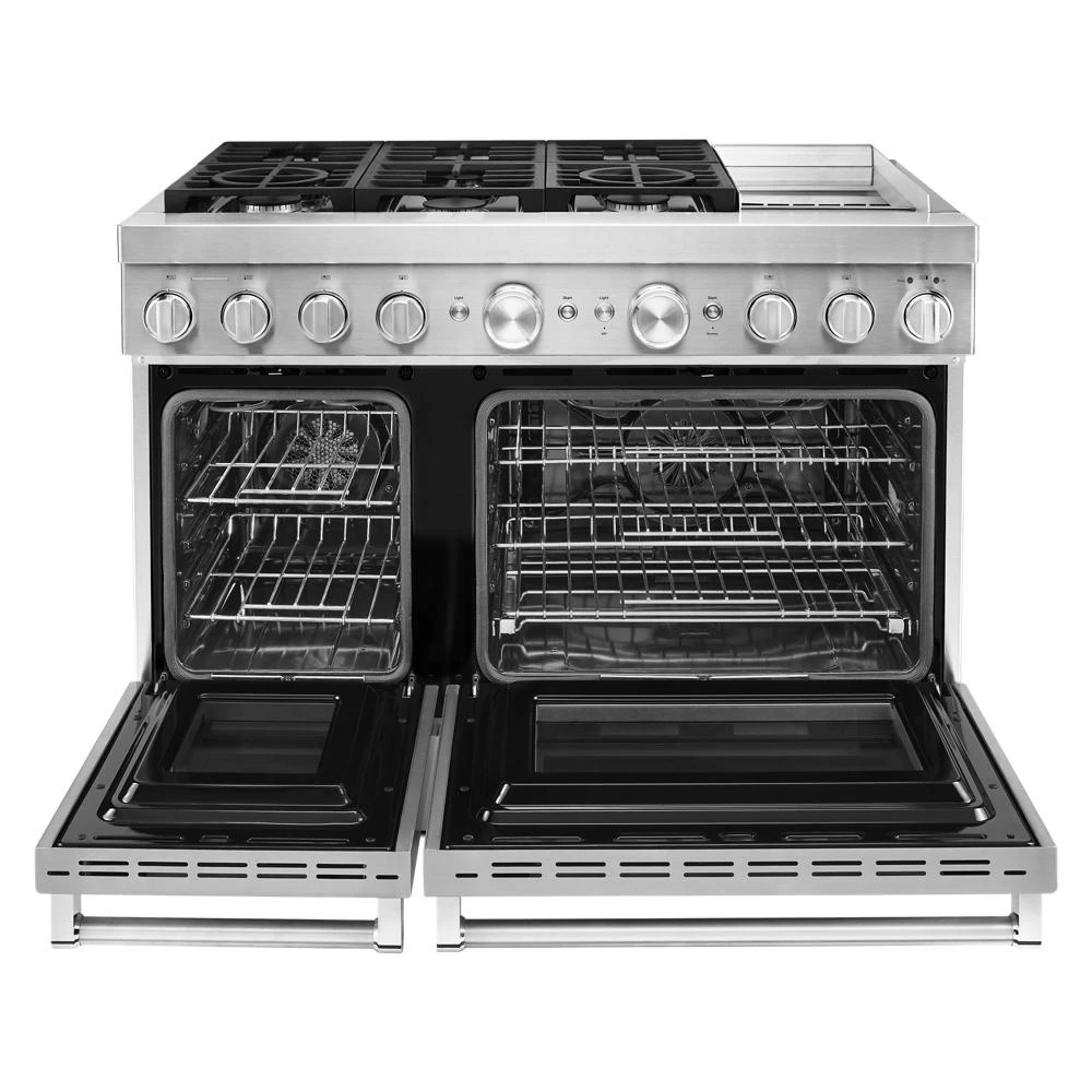 48'' Smart Commercial-Style Dual Fuel Range with Griddle KFDC558JSS, product image 28 of 38