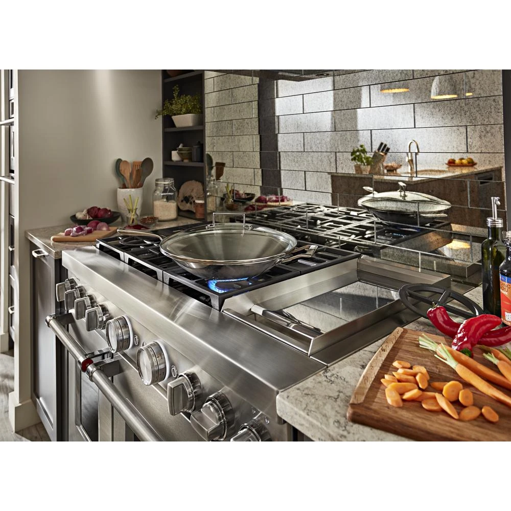 48'' Smart Commercial-Style Dual Fuel Range with Griddle KFDC558JSS, product image 30 of 38