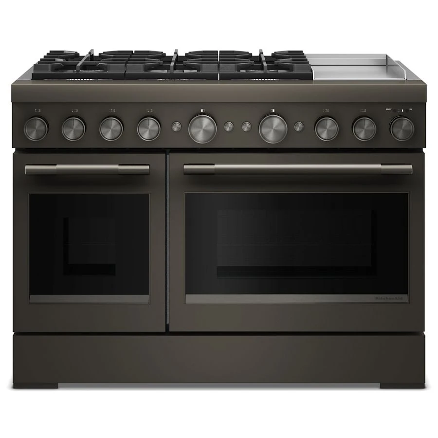 48-inch 6 Burner Commercial-style Dual Fuel Range With Griddle KFDD948SBE