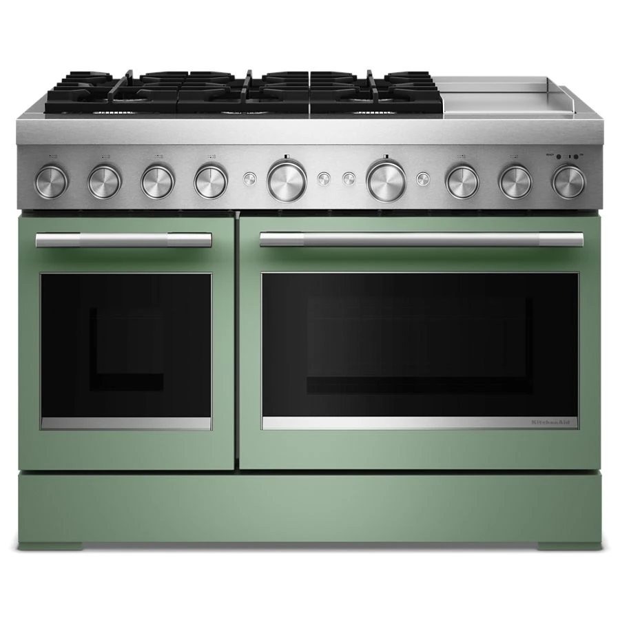 48-inch 6 Burner Commercial-style Dual Fuel Range With Griddle KFDD948SDC