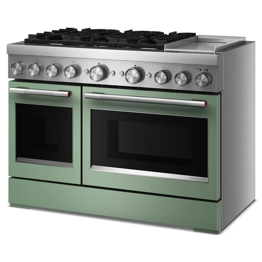 48-inch 6 Burner Commercial-style Dual Fuel Range With Griddle KFDD948SDC