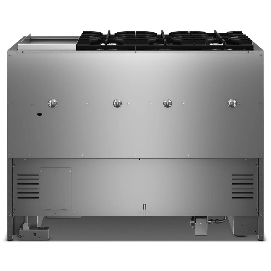 48-inch 6 Burner Commercial-style Dual Fuel Range With Griddle KFDD948SSC