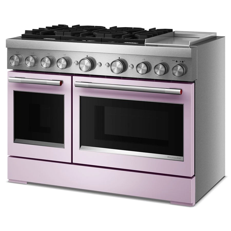 48-inch 6 Burner Commercial-style Dual Fuel Range With Griddle KFDD948SWF