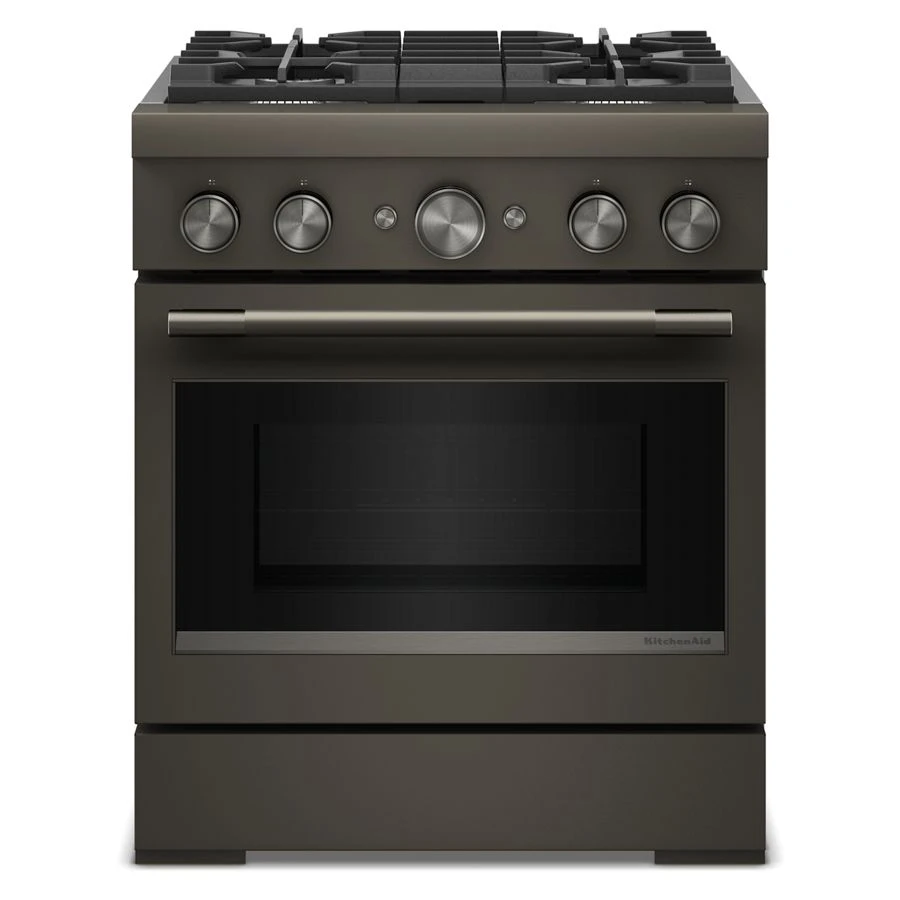 30-inch 4 Burner Commercial-style Dual Fuel Range With No Preheat Air Fry Mode KFDS930SBE