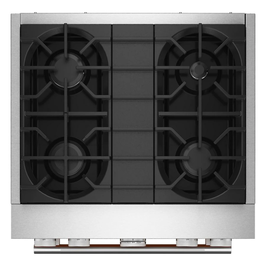 30-inch 4 Burner Commercial-style Dual Fuel Range With No Preheat Air Fry Mode KFDS930SSC